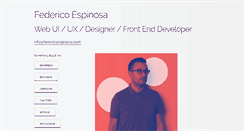 Desktop Screenshot of federicoespinosa.com