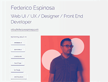 Tablet Screenshot of federicoespinosa.com